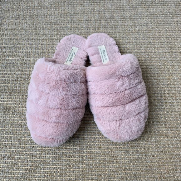 Madewell Faux-Fur Slippers - Picture 1 of 5
